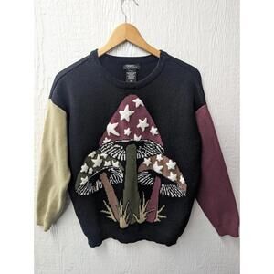Hot Topic Thorn And Fable Sweater Mushroom 3D Star Fairy Cottage WhimsiGoth S